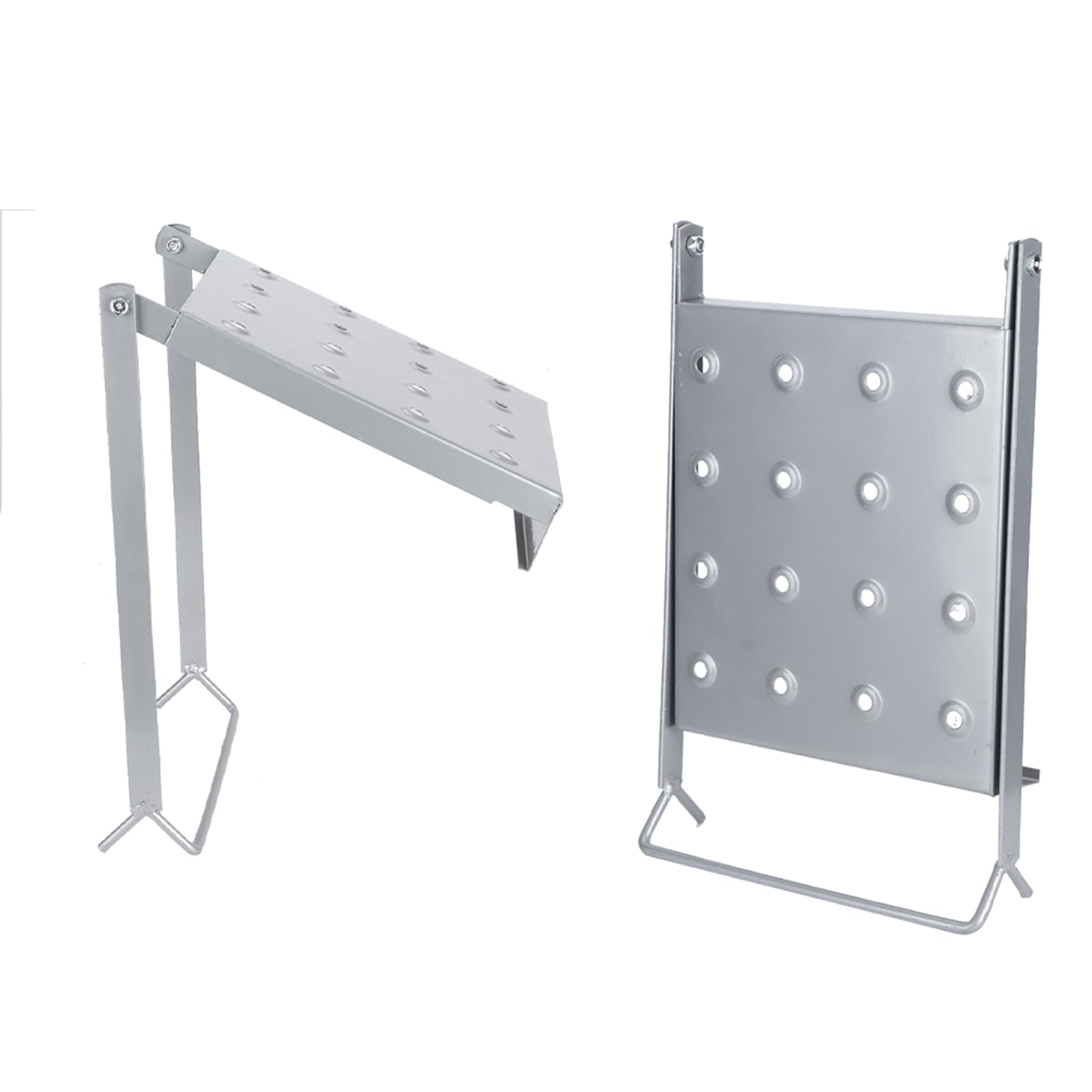 Mingzhe Scala per Carichi Pesanti Supporto da Lavoro Piattaforma Antiscivolo per Accesso Sicuro e stabilità Forniture Edili Capacità di Carico 150 Kg Acciaio Zincato