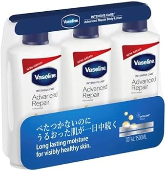 Amazon | ヴァセリン アドバンスドリペア ボディローション 3本セット