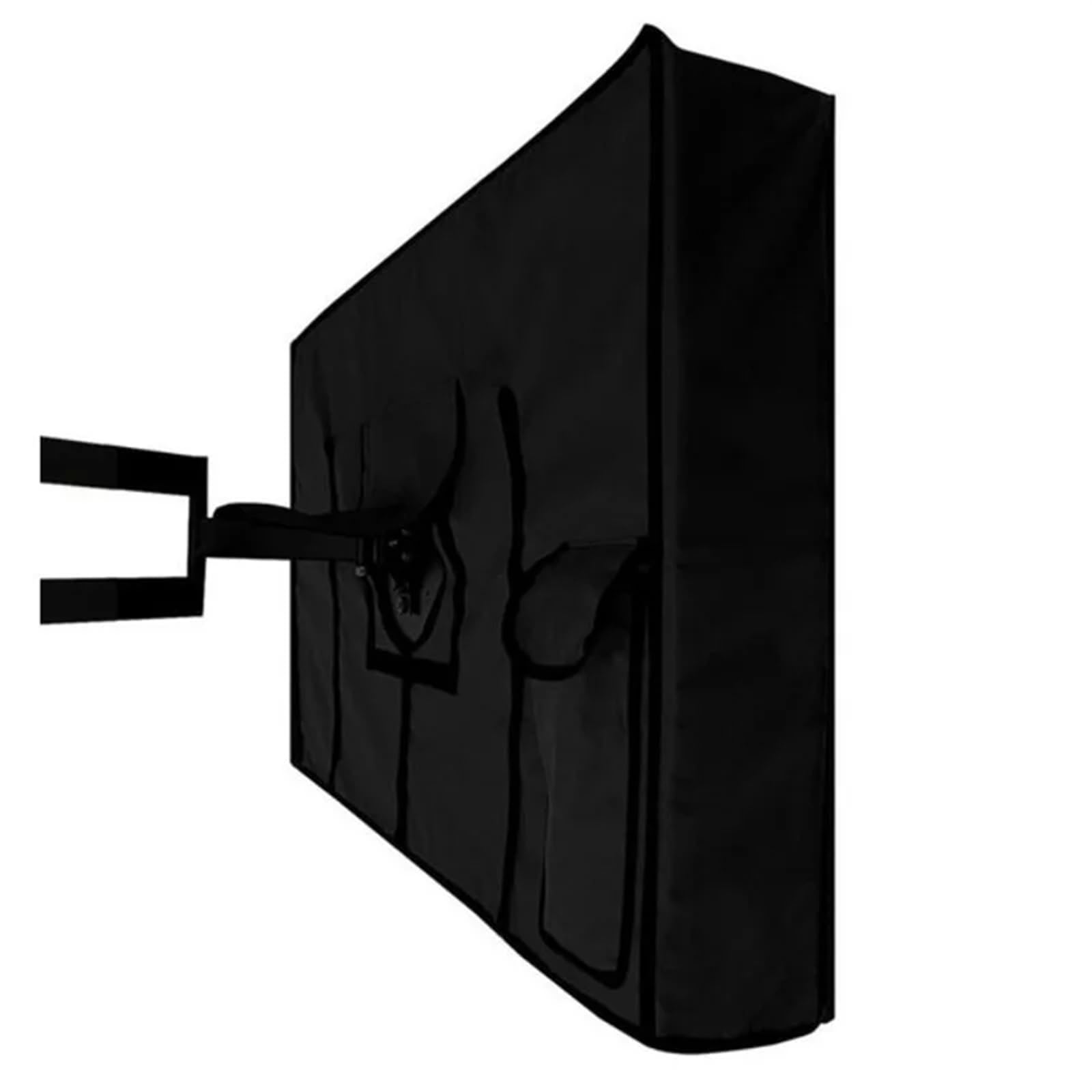Wasserdichtes TV-Abdeckungsset for den Außenbereich, staubdicht, Sonnenschutz, Oxford-Gewebe, Schwarz, Fernsehgehäuse, TV TV Abdeckung(36-38 inch)