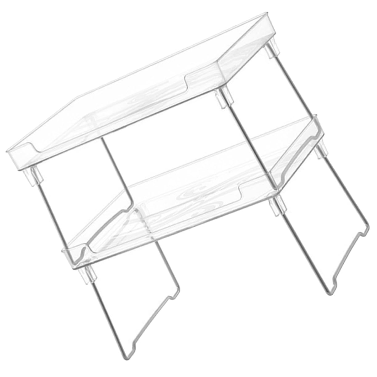 Estante de Especias Plegable Apilable de Acero Inoxidable y Plástico