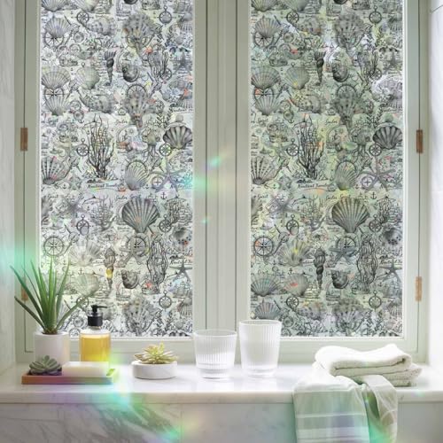 Película decorativa para ventana Rainbow Cling 17.7 x 78.7 pulg miniatura 3
