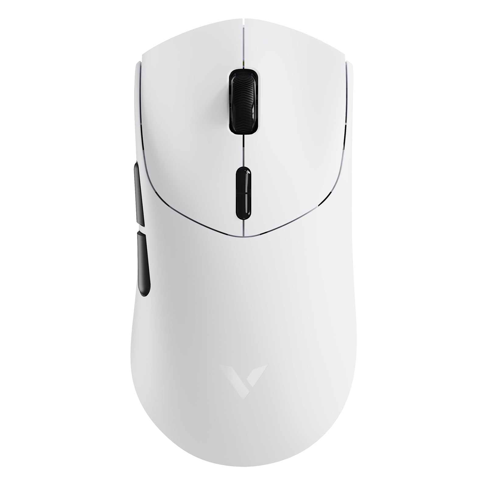 Rapoo VT7 - Mouse da gioco wireless, 53 g, ultraleggero, nativo 8000 Hz, Nordic | nRF54L15 MCU, batteria 750h, PAW3398 26K DPI, 10 pulsanti programmabili, design simmetrico, compatibile con PC e Mac, bianco