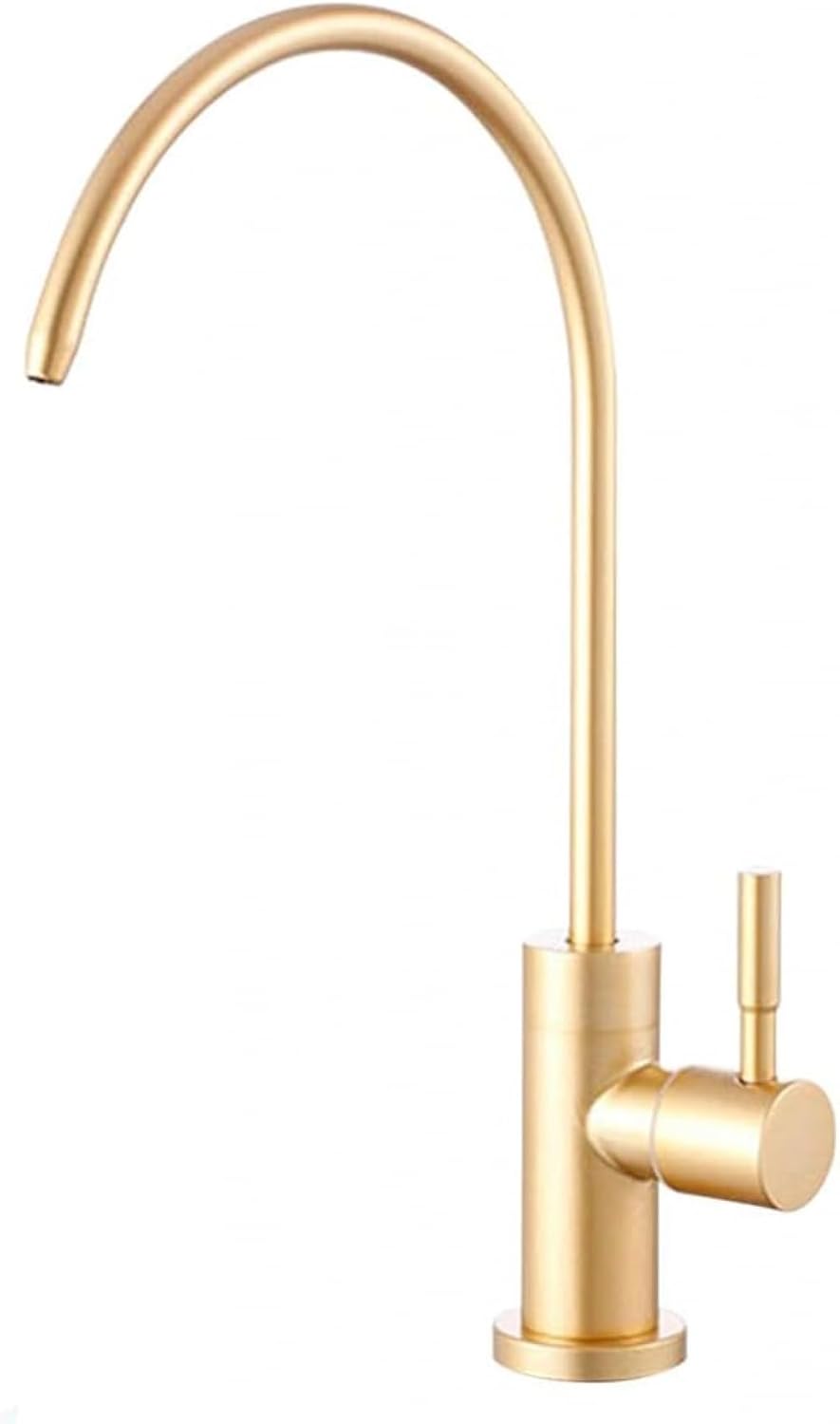Drinking Water Filter Kitchen Tap Brushed Gold Window Taps 360 Rotation Fits Drinking Water Filter Systems Kitchen Sink Tap Reverse Osmosis (A)