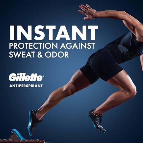 Image of Gillette Antiperspirant + Deodorant Bundle for Men, Clear Gel, 72HR Sweat & Odor Protection, with Soothing Hydration, Anti-White Mark Protection, Rustic Vanilla + Freshwater Timber Scents(Pack of 2)