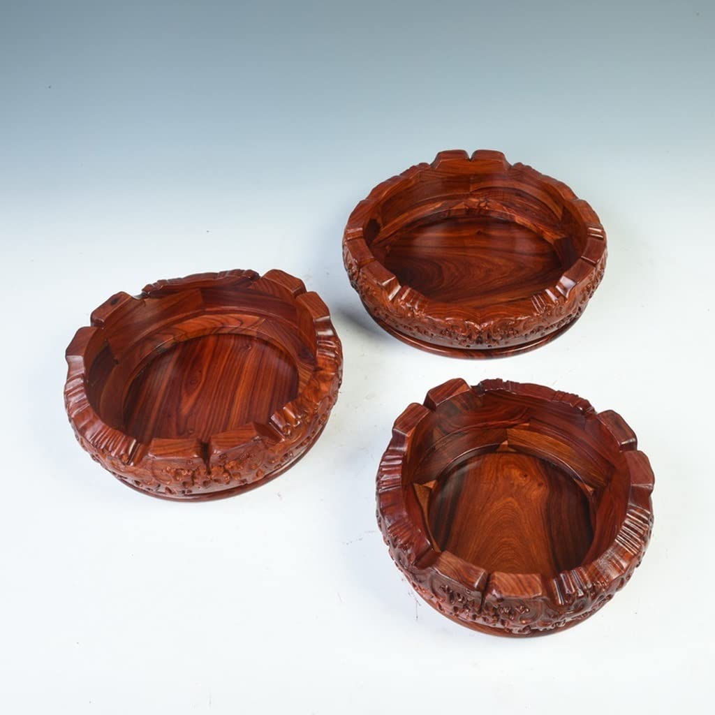 Base En Bois Massif Pour Statue Bouddha – Présentoir Artisanale Élégant Pour Vase, Figurine Ou Pierre