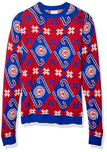 Chicago Cubs Skull Flower Ugly Christmas Ugly Sweater - Shibtee Clothing