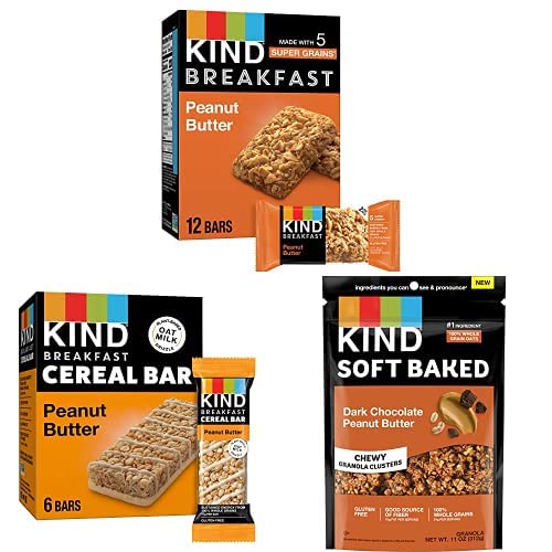 Bundle of KIND Breakfast Bars, Healthy Snack, Peanut Butter