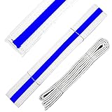 Martial Arts Belt White Belt with Mixed Color Stripe for Martial Arts - Taekwondo Karate Judo (7, Blue Stripe)