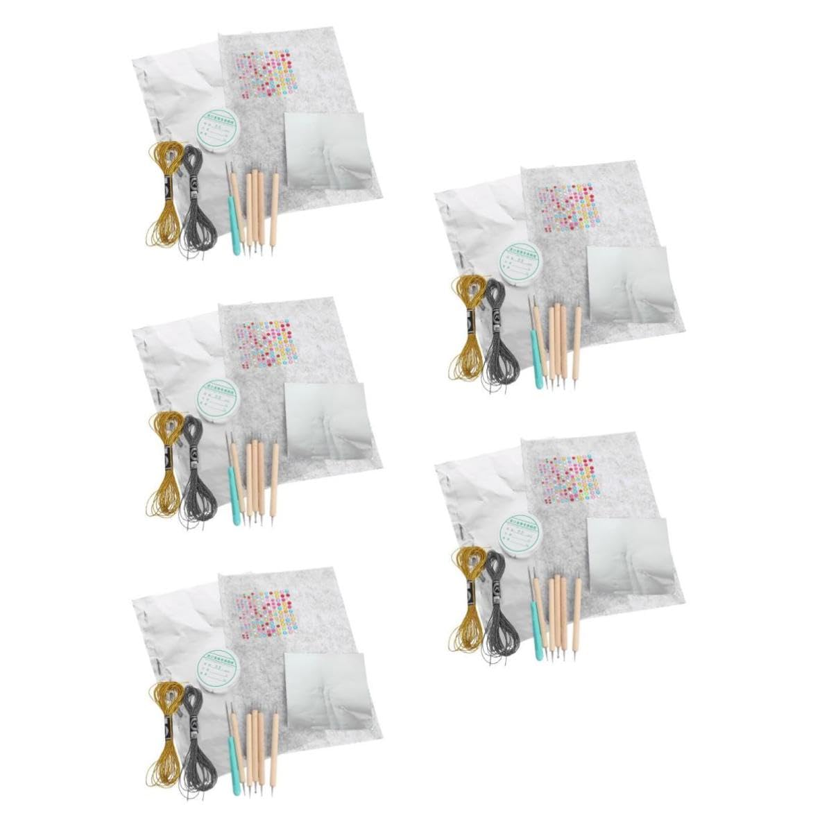 5 Ensembles Feuille D'or Métallique pour Loisirs Créatifs, 70