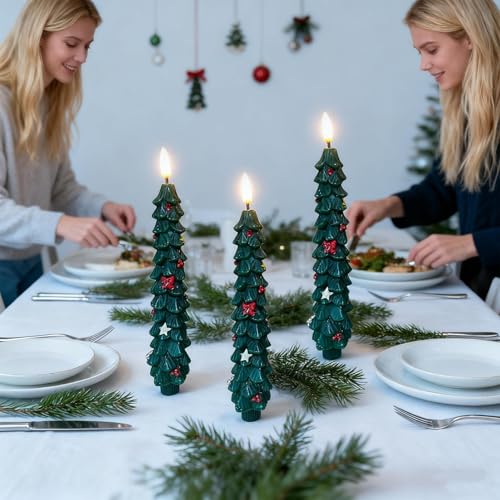 Bougies électriques de Noël décoration romantique mariage et fête - 7