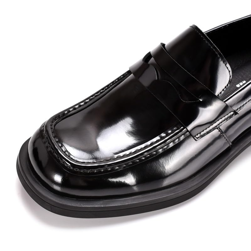 Leather Casual Sneakers for Mens Formal Slip On Penny Loafer Shoes Summer Breathable Driving Shoes3