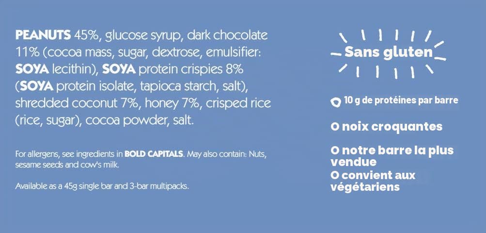 Eat Natural Lot de 12 barres de noix croustillantes avec cacahuètes et chocolat 45 g