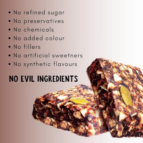 Image of Eatopia Dates & Nuts Fruit Minis|100% Natural Energy Bar, No Preservatives|Sugar Free Healthy Breakfast Snacks|Dry Fruits Protein Bars|Oats & Honey, Nuts & Seeds|Pack Of 1 (3 Minis, 480 Gram)