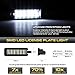 VIPMOTOZ Full LED License Plate Light Tag Lamp Housing Assembly Replacement For Dodge Charger Challenger Chrysler 300 Jeep Compass - 6000K Diamond White, 1-Piece Kit