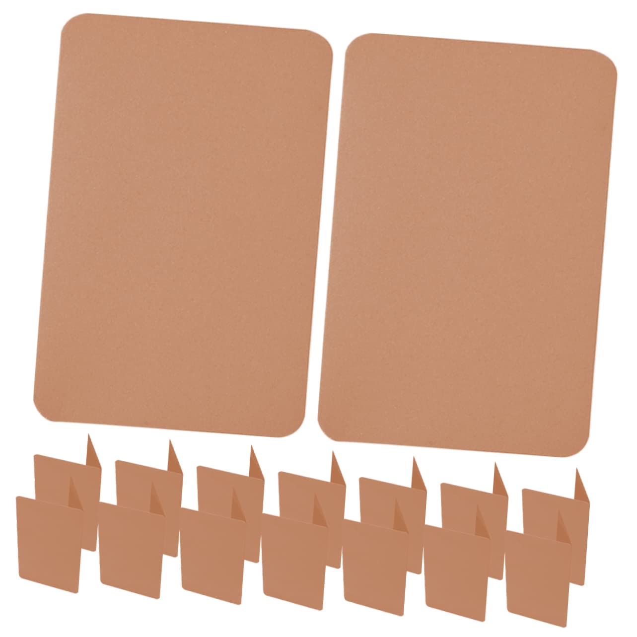 Cartes de Vœux Vierges Pliées 100 Pièces en Papier Rose, Style Simple