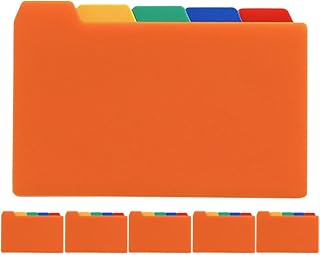 Waterproof Pp Index Dividers 50 Sheets Plastic Tab Dividers Sturdy Index Card Tabs for Notebook Organizing Office and School Supplies