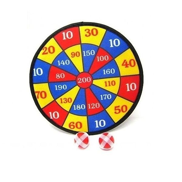 Ebiz Jeu De Fléchettes Cible Recto Verso Avec 2 Fléchettes - Animations Famille Et Amis