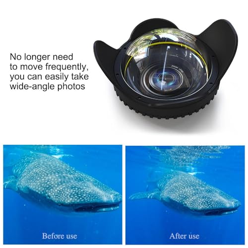Image of 67mm Underwater Camera Dome Port, Compatible with Seafrogs Housing with 67mm Red Filter (YH-67-01)