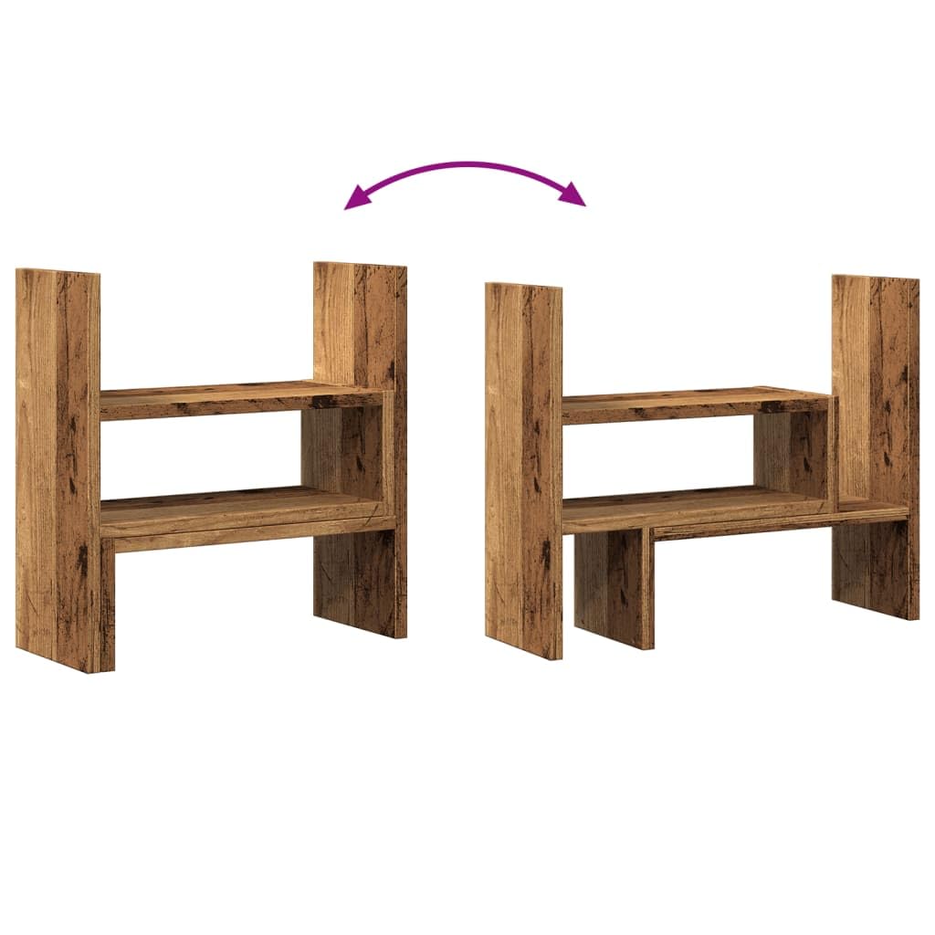 Organizer Scrivania Legno Antico 40x17x41 cm in Truciolato,Organizer da Scrivania,Portaoggetti da Scrivania,Organizer da Scrivania-854767