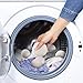 Raffaelo Wool Ball, Wool Dryer Balls XL Premium Reusable Natural Fabric Softener Pet Fur Hair Remover - Set of 6PCS (White)