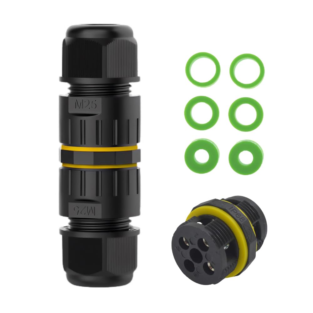 IP68 Outdoor Waterproof Electrical Wire Connector for 5-14mm Wire Diameter, (Max 24A, 450V), 2 Way (3 Pin)-image-39