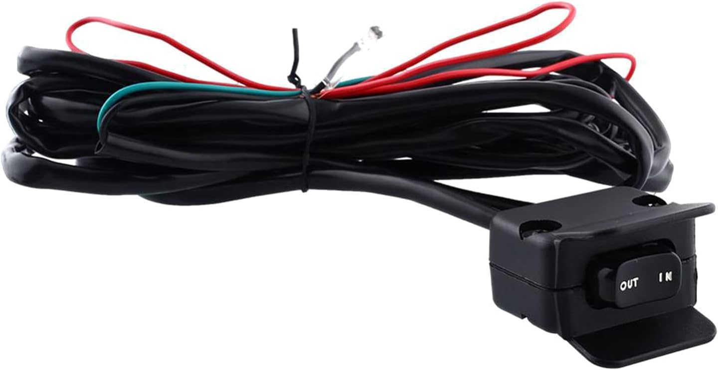 Upgraded 12V Winch Solenoid Contactor & Winch Thumb Combo Easy Installation Suitable for UTV Plastic