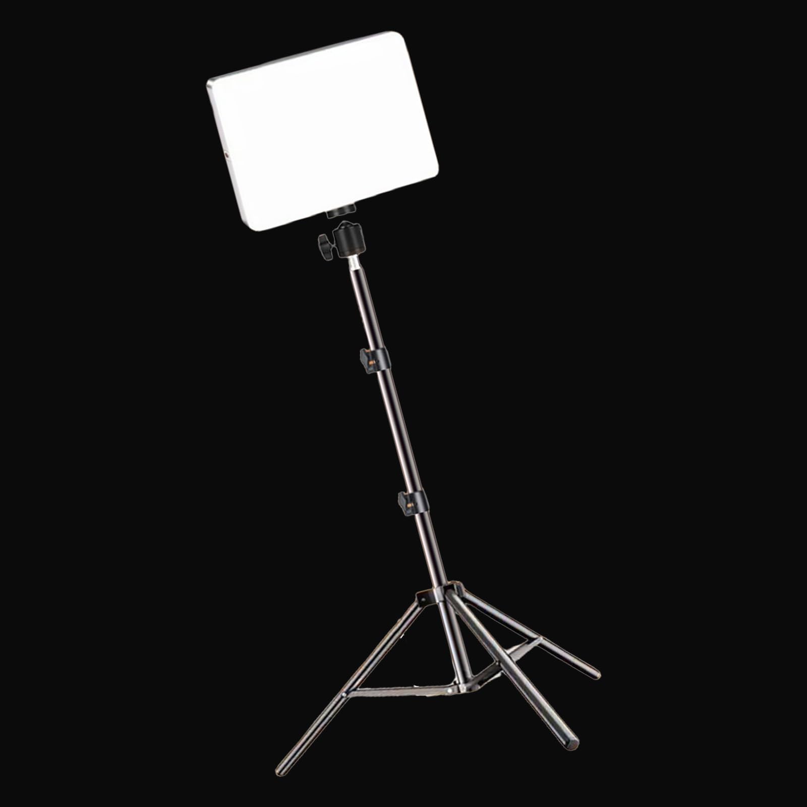 Pannello luminoso per fotografia a LED ad alta luminosità con treppiedi per riprese in studio e streaming live smartphone luce di trasmissione in diretta