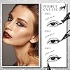 SHARLOVY Black Eyeliner Stamp Wingliner-Winged Eyeliner Stamps for Perfect Wing Cat Eyes Stamp Eyeliner, long Lasting Liquid Eyeliner Waterproof Smudge Proof 10MM