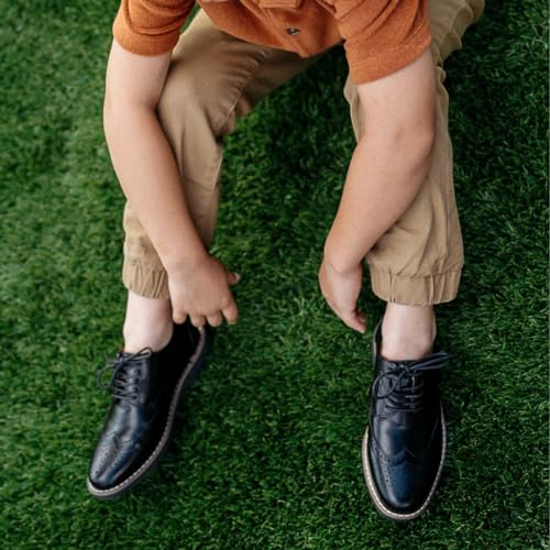 Deer Stags JOEL-HTEC-BKBK-M-35 Boy'S Joel Oxford, Black/Black thumb #2