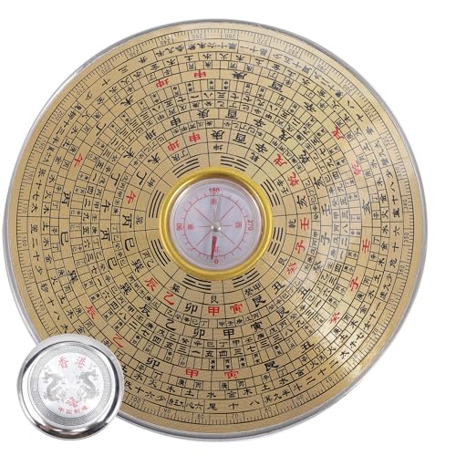 Brújula China Feng Shui portátil cobre para camping