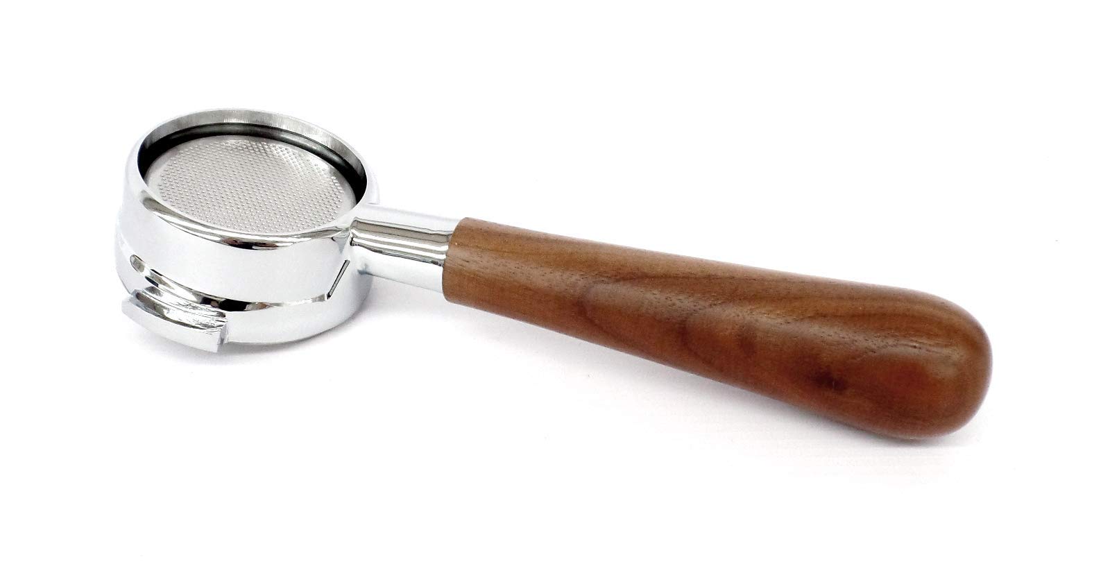 Lejek dozujący bez dna Naked Portafilter do ekspresów do espresso ASCASO 58 mm - uchwyt z orzecha włoskiego, koszyk 21 g - od EDESIA ESPRESS