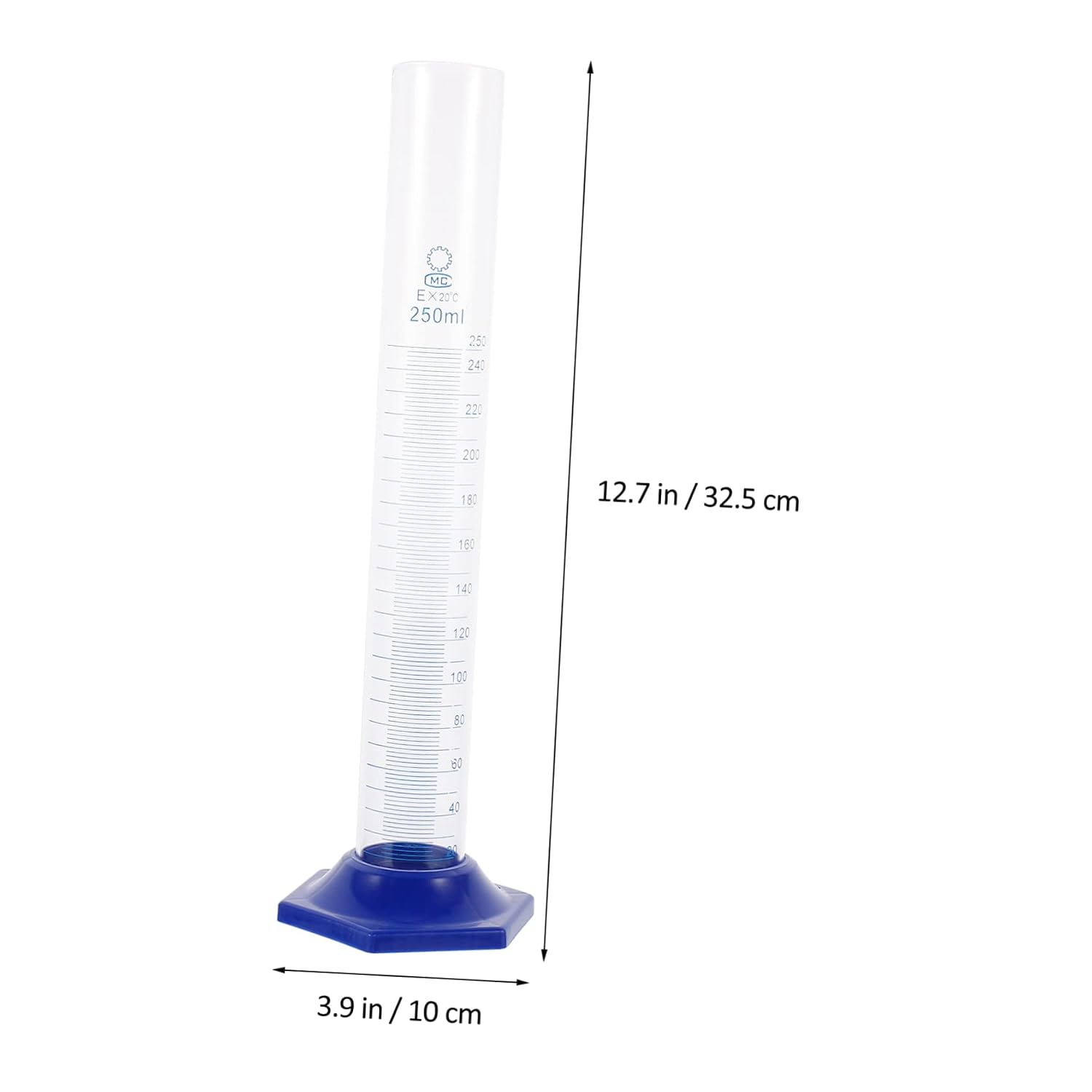 Veemoon Measuring Cups Liquid Graduated Measuring Cylinder Lab Cylinder Supplies Chemistry Equipment