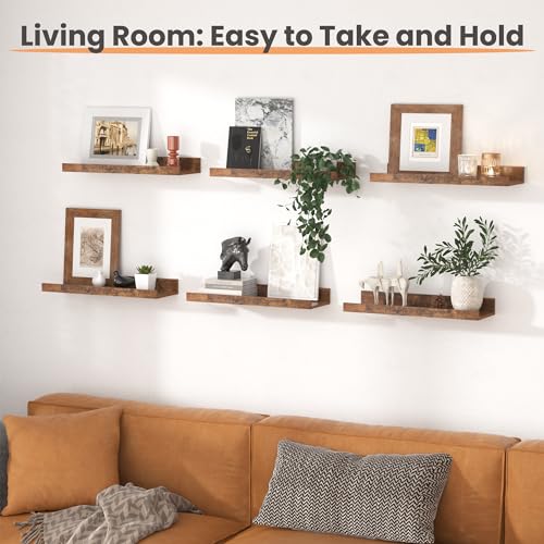 image for upsimples Floating Shelves for Wall, Wall Shelves for Decor Storage Se