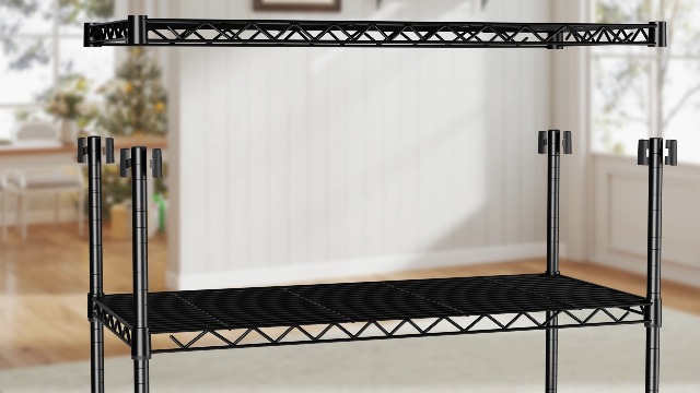 2段式ヘビーデューティシェルビングユニット、(幅91×奥行45×高さ50cm）、 Amazon｜Vanzbon 2段式ヘビーデューティシェルビングユニット、幅91