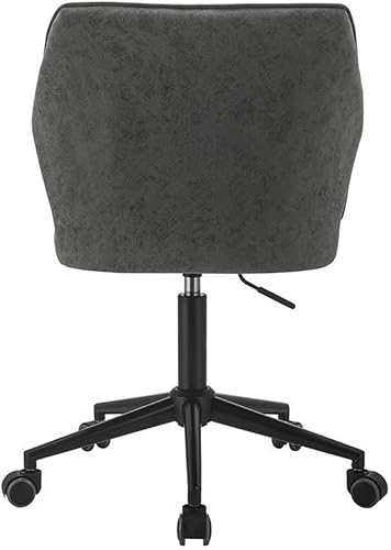 Miniatura 7 de Acme Pakuna Silla de oficina sin brazos de piel sintética en gris vintage y negro