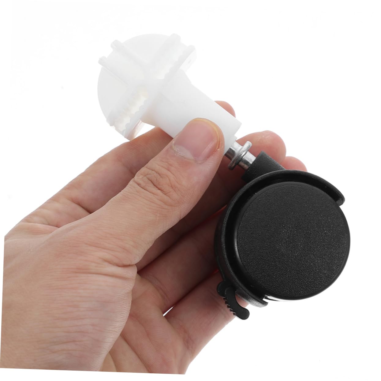 VICASKY Lot de 8 roulettes Pivotantes Silencieuses pour Cage à Animaux, Rotation 360 Degrés, Matériau Abs et Fer, Couleur Noir, Adaptées pour Meubles et Cages à Chiens