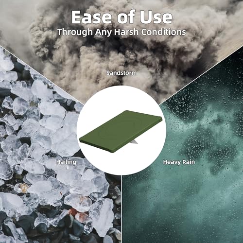 Image of Starlink Mini Cover, Green Starlink Mini Protective Cover Liquid Silicone Sleeve Accessories for Camping Outdoor Protector from Scratching Hailstone