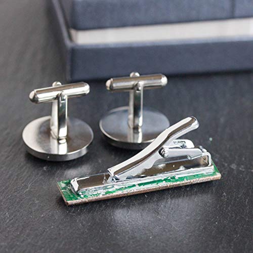 Recomputing Unique Cufflinks And Tie Clip Set thumb #1