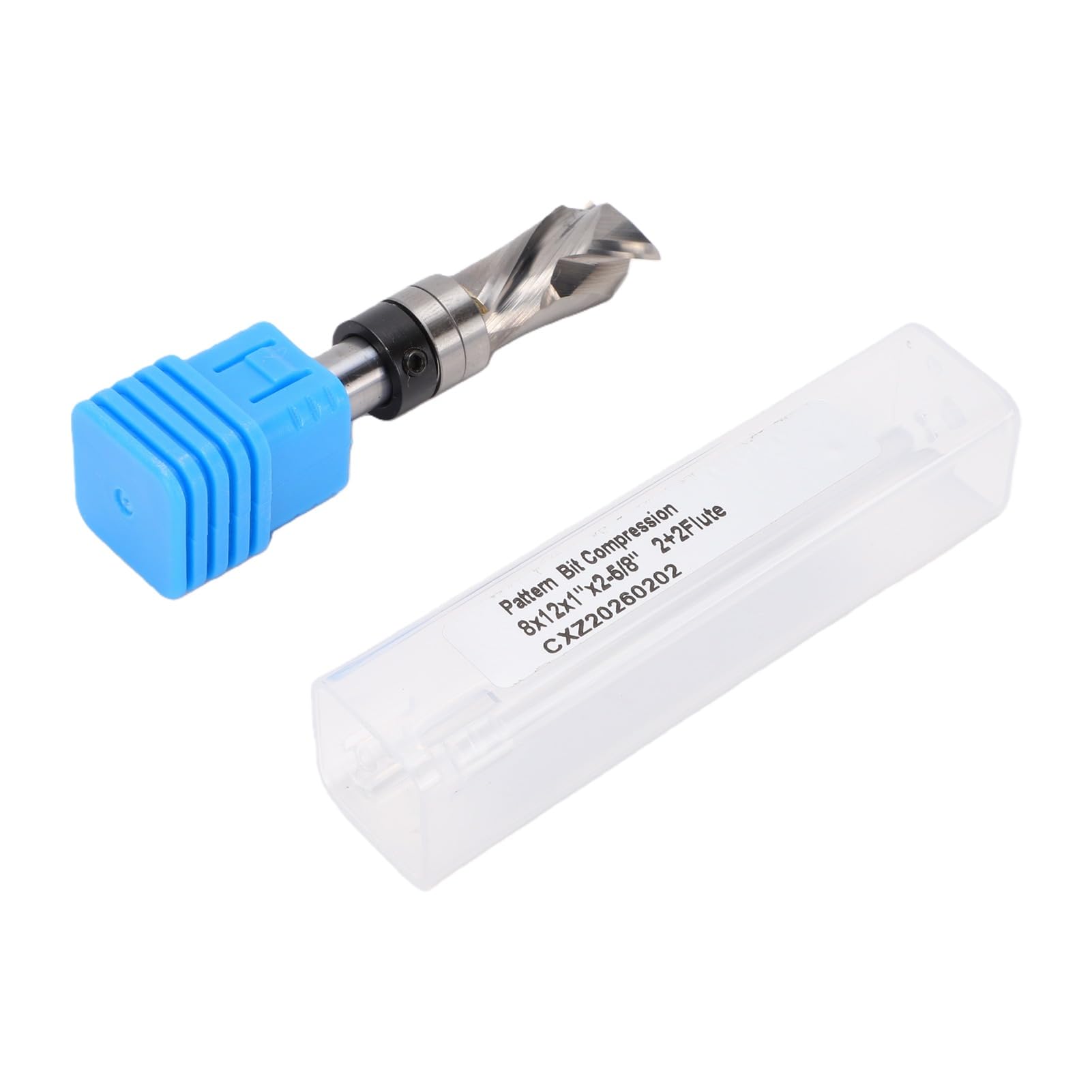 Alomejor Fresa a Spirale per Fresatura a Filo per la Lavorazione del Legno Gambo da 8 Mm di Precisione Diametro di Taglio da 12 Mm Lunghezza 25,4 Utensile in Metallo Duro per attività Manuali e CNC