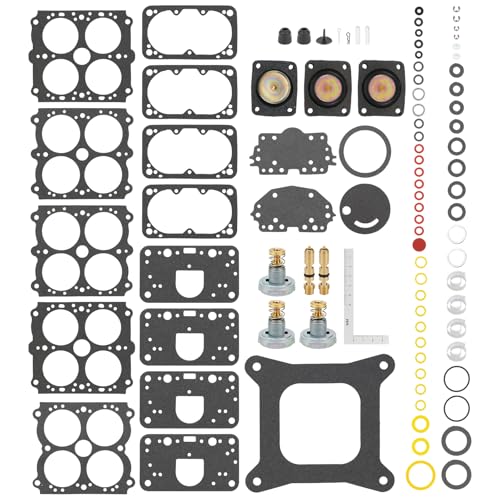 4150 Carburetor Rebuild Kit Fit for Holley 37-485 4 Barrel Gasoline Carb Renew Kit for 4150 600 650 700 750 800 850 CFM