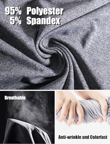 OYGSieg 6 Pack Workout Shirts for Men Moisture Wicking Quick Dry Athletic Gym Crew Neck Short Sleeve Active UPF SPF T Shirt4