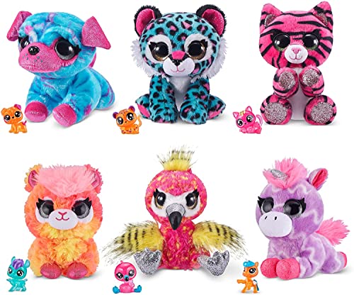 Coco Surprise Lot de 3 Jouets en Peluche néon Ultra Doux-Les Styles Peuvent Varier Animal Neon, 9612