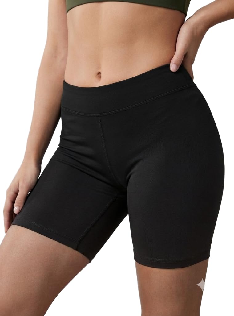 myo Women Gym Shorts for Women – Workout Running Sports Shorts, High Waist Activewear Shorts, Yoga Fitness Shorts, Quick Dry Stretchable Gym Wear Short, Ladies Shorts-Pack of 1-picture-4