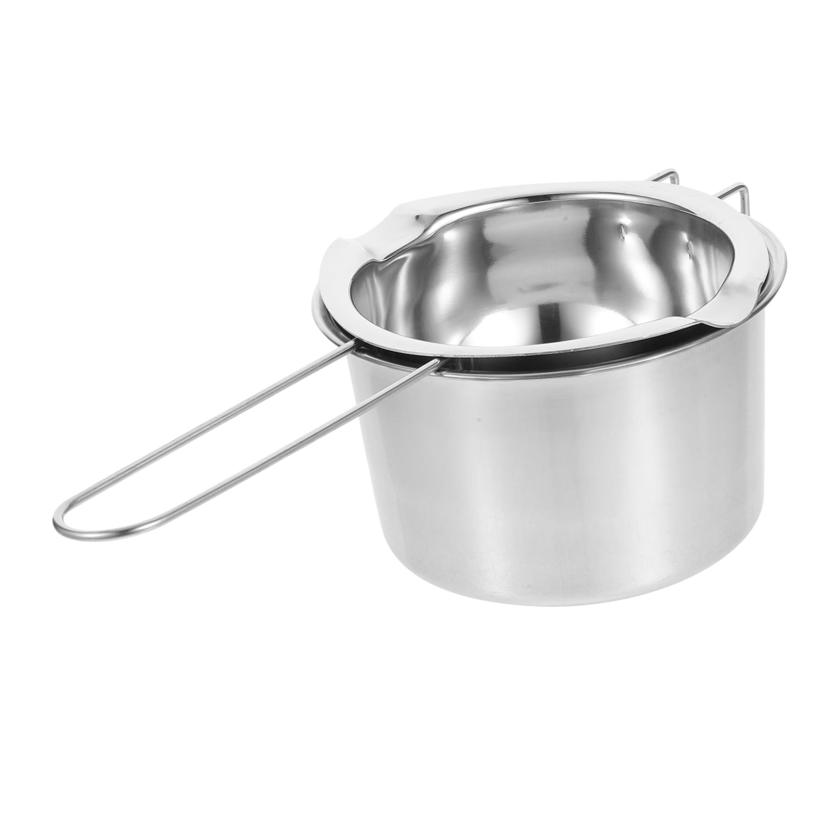 SEWACC 8 Piezas Vela Bricolaje Herramientas Para Derretir Velas Pote De Cera Crisol De Cera De Herramienta De Artesanía De s Kit De Bricolaje Silver Acero Inoxidable