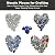 Glass Tile Love Forbidden (1 Sample 6 in. x 6 in.) Pebble Glass Mosaic Tile Gray, Ideal for Kitchen Tile, Backsplash Tile, Bathroom Tile, and Pool Tile