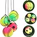 Vdaxvme Elastic Handball Colourful Handheld Fitness Ball Rebounds Bounce Toy for Fitness Training and Tension Release Rubber Training