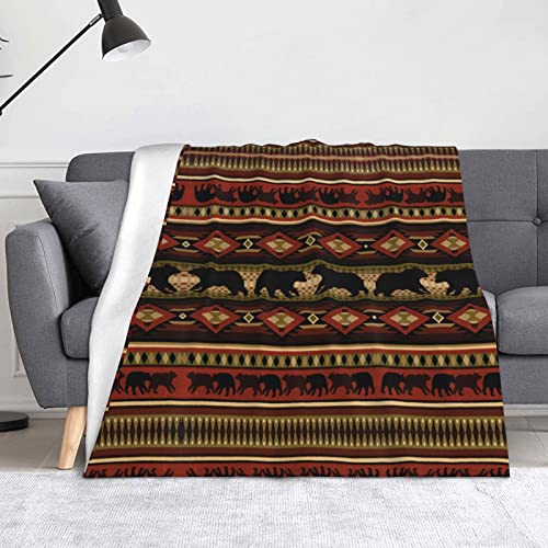 Couverture flanelle ours lit canapé camping plaid microfibre
