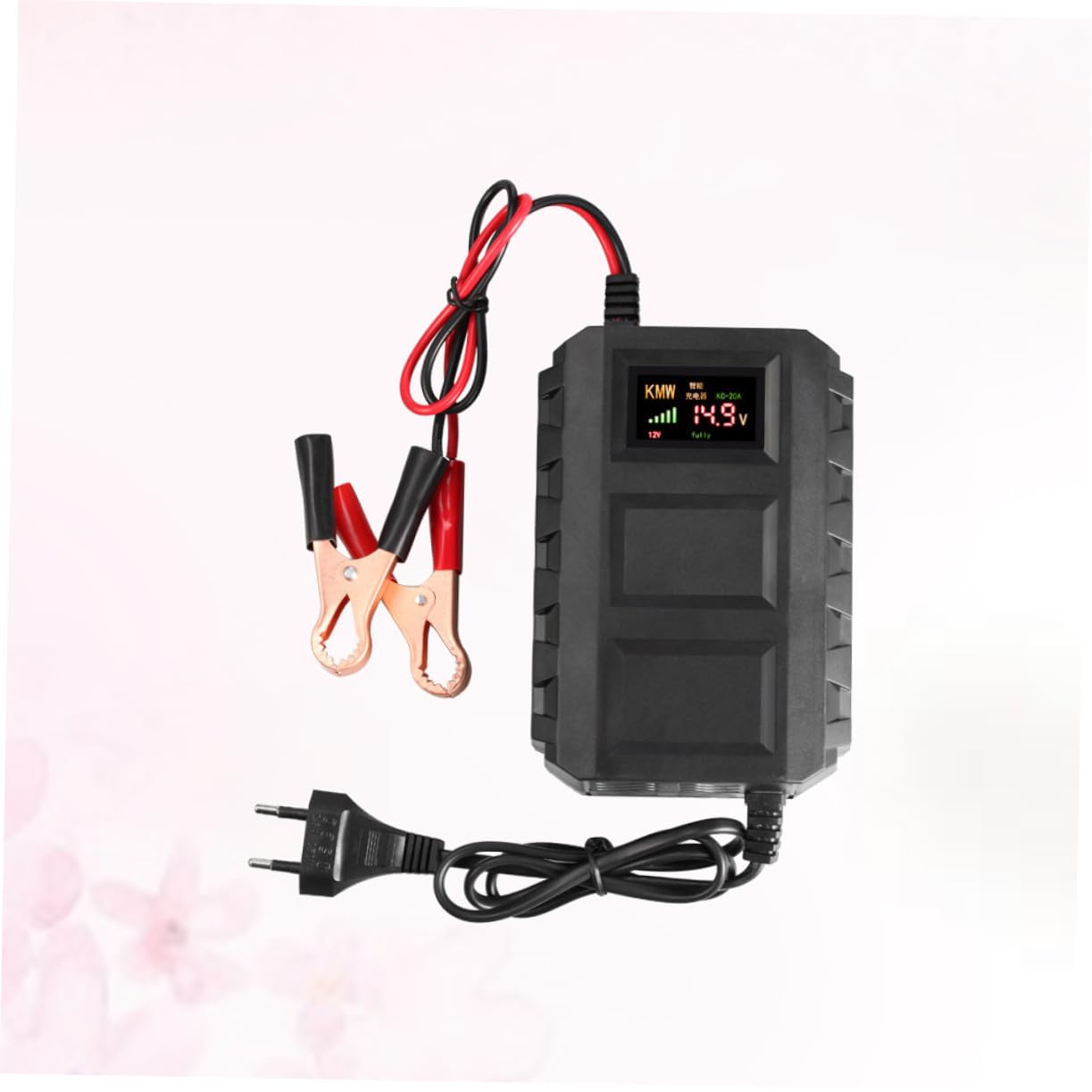 POPETPOP Chargeur Batterie Auto Compact avec Protections Multiples Compatible Batteries Acides pour et Voitures Charge Sécurisée et Stable