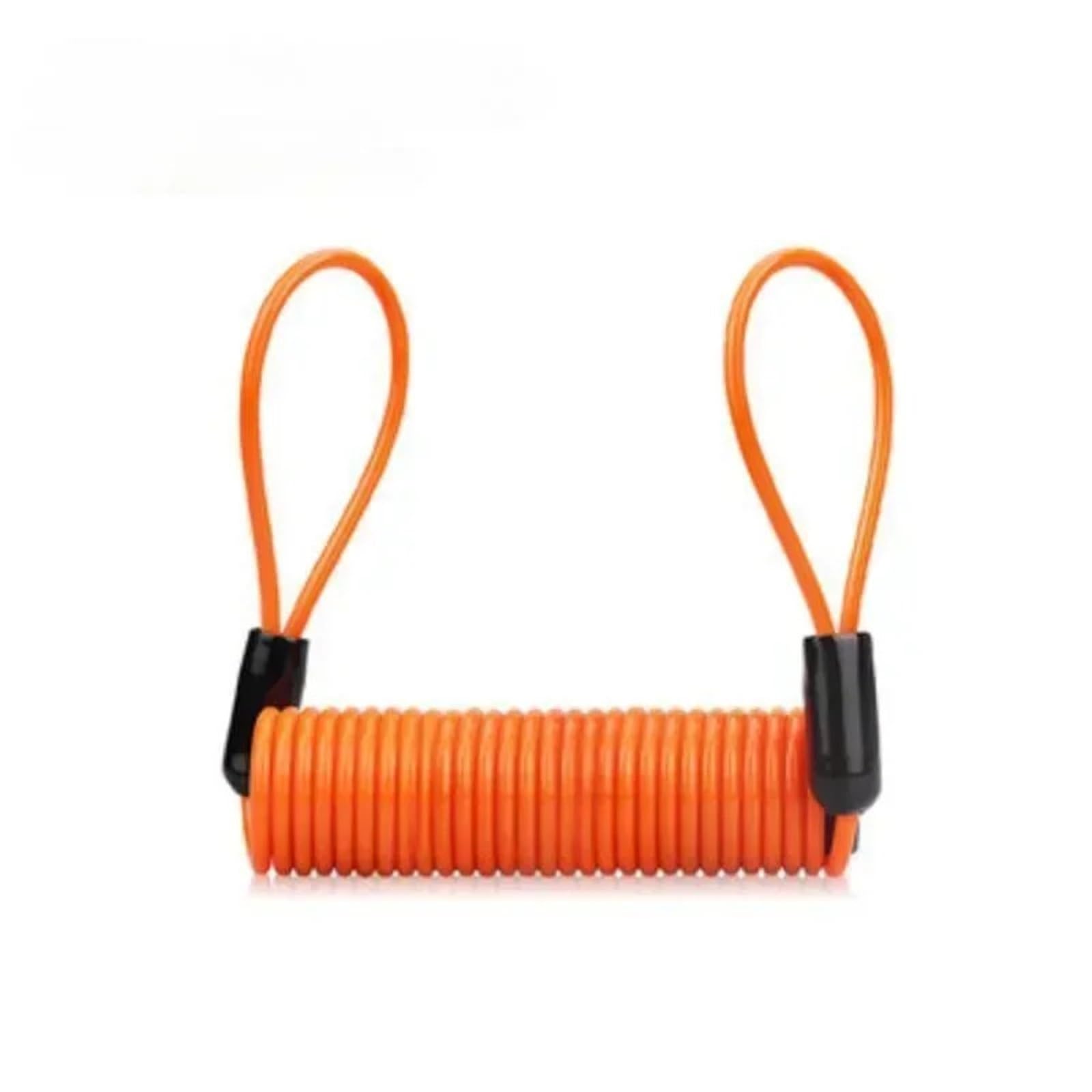 Hdrtcbu Orange Chain Lock Bike Spring Cable Lock Anti-Theft Rope Alarm Disc Bicycle Security Reminder Motorcycle Theft Protection Motorbike Lock(Orange)