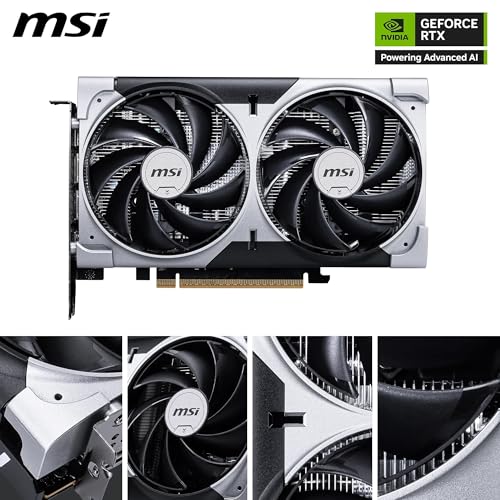 Image of MSI GeForce RTX 5060 8G Ventus 2X OC Graphic Card - NVIDIA GeForce RTX 5060 GPU, 8GB GDDR7 128-bit Memory, 28 Gbps, PCI Express Gen 5 x16 Interface, Upto 2527 MHz, TORX Fan 5.0